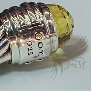 David Yurman 10mm Cable Citrine Bracelet.